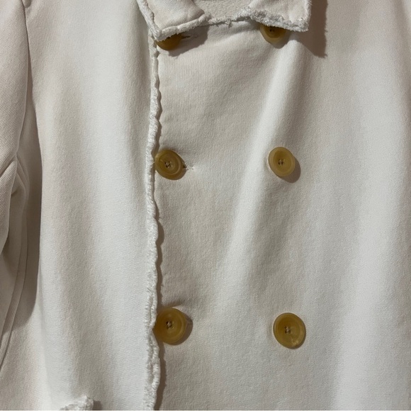 Frank & Eileen | Belfast Sweatshirt Peacoat Jacket Triple Fleece White Size XS - Picture 5 of 12